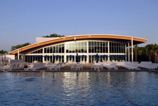 sun n fun wellness center, carlson studio architecture, leed gold, sustainable design, florida, green resort, sustainable resort, green architecture, sustainable architecture, green vacation, green retreat