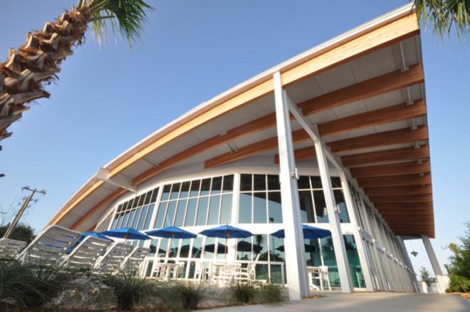 sun n fun wellness center, carlson studio architecture, leed gold, sustainable design, florida, green resort, sustainable resort, green architecture, sustainable architecture, green vacation, green retreat
