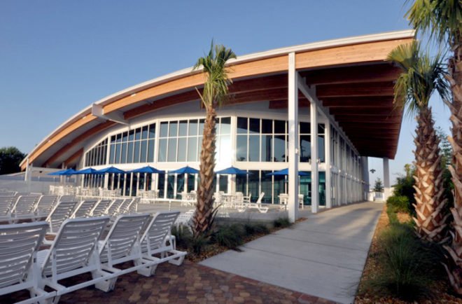 sun n fun wellness center, carlson studio architecture, leed gold, sustainable design, florida, green resort, sustainable resort, green architecture, sustainable architecture, green vacation, green retreat