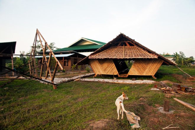 cdc school, refugee accommodation, eco school, eco construction, sustainable construction, green dorms, refugee relief efforts, thai refugees, burmese refugees