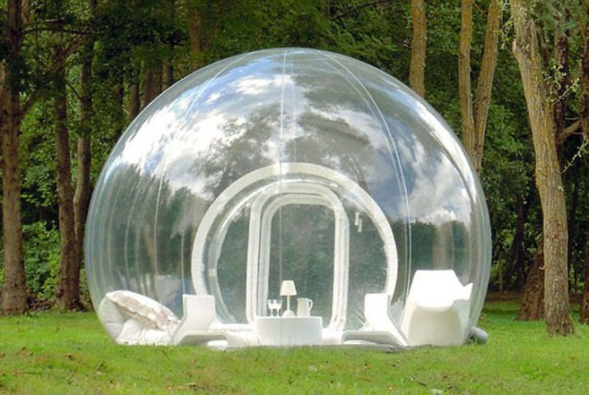Casa Bubble, Eco Tourism, Sustainable Structures, Recyclable PVC, Sustainable Fabric, Temporary Structures, Dwell on Design, Inhabitat, Inhabitat LA, Inhabitat Los Angeles, Frederic Richard, Pierre-Stephane Dumas