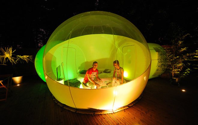 Casa Bubble, Eco Tourism, Sustainable Structures, Recyclable PVC, Sustainable Fabric, Temporary Structures, Dwell on Design, Inhabitat, Inhabitat LA, Inhabitat Los Angeles, Frederic Richard, Pierre-Stephane Dumas