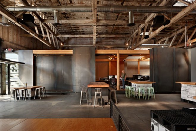Charles Smith Wines, Olson Kunding, green renovation, wine tasting room, adaptive reuse, walla walla, washington