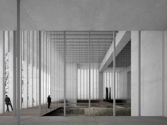 green design, eco design, sustainable design, David Chipperfield Architects, Musee des Beaux-Arts, Reims, France, saw tooth roof, adaptive reuse, medieval artifacts