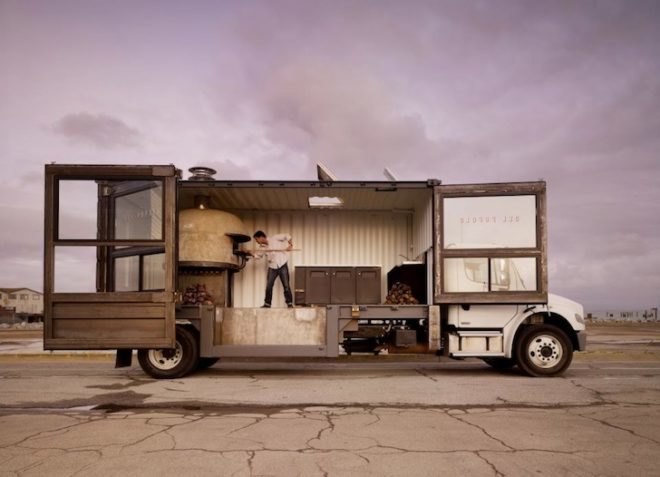 Jon Darsky, recycled shipping containers, Del Popolo, San Francisco, recycled materials, Neapolitan pizza, green design, sustainable design, eco-design, recycled design, urban design, food, pizza