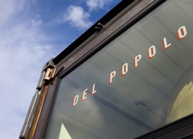 Jon Darsky, recycled shipping containers, Del Popolo, San Francisco, recycled materials, Neapolitan pizza, green design, sustainable design, eco-design, recycled design, urban design, food, pizza