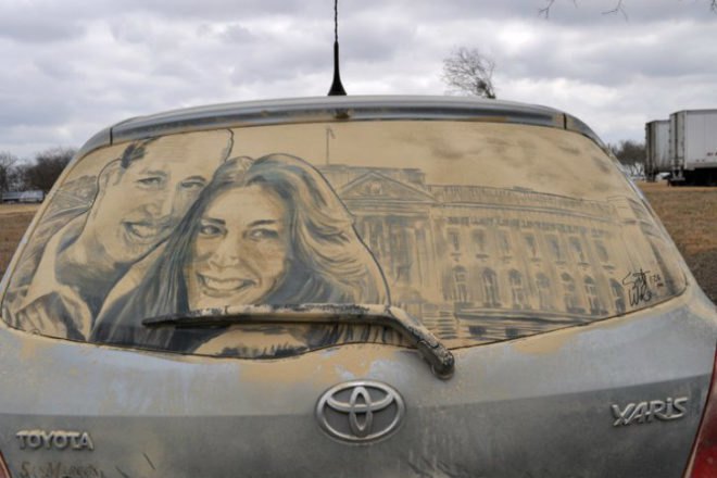Dirty Car Art, Scott Wade, dirty car artist, temporary art, eco art, green art