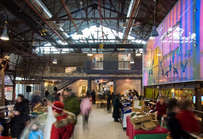 Evergreen Brick Works, Diamond Schmidt Architects, centre for green cities, toronto, green renovation, adaptive reuse, brownfield remediation