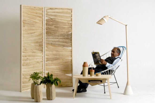 Fernando Laposee, Lufa, Mexican design, vegetable sponges, London's Central St. Martins, Freestanding, flat-pack, room divider, lamp, desk, hot-chocolate set, plant pots, biodegradable materials, sponge, Sustainable Food, Recycling / Compost, Botanical, Green Materials, Green Products,