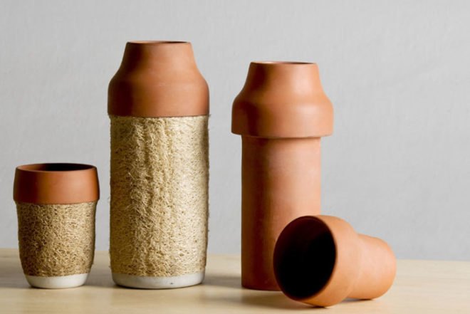 Fernando Laposee, Lufa, Mexican design, vegetable sponges, London's Central St. Martins, Freestanding, flat-pack, room divider, lamp, desk, hot-chocolate set, plant pots, biodegradable materials, sponge, Sustainable Food, Recycling / Compost, Botanical, Green Materials, Green Products,