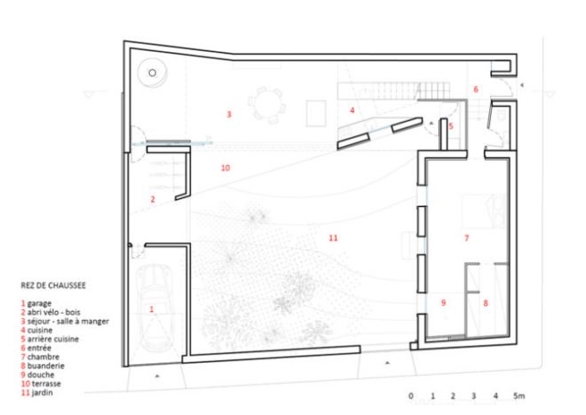 Fertile House, MU Architects, green renovation, renovation, france, rooftop garden, green roof