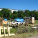 Architecture, Art, DIY, Recycled Materials, recycled wood, tyres, pallets, tempelhof airport, Bread & Butter, Gecekondu Landed Overnight, Youth Art Neukölln, Kunst-Stoffe, Urban Planning, Crafts, german design, berlin