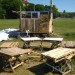 Architecture, Art, DIY, Recycled Materials, recycled wood, tyres, pallets, tempelhof airport, Bread & Butter, Gecekondu Landed Overnight, Youth Art Neukölln, Kunst-Stoffe, Urban Planning, Crafts, german design, berlin