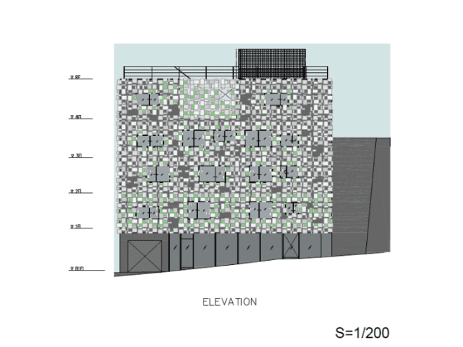 Green Cast, Kengo Kuma, living facade, vertical garden, living wall, japan,