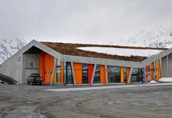 JVA, Norway, Gullesfjord, Gullesfjord Weigh Station, sortland, northern norway, green roofs, scandinavian design