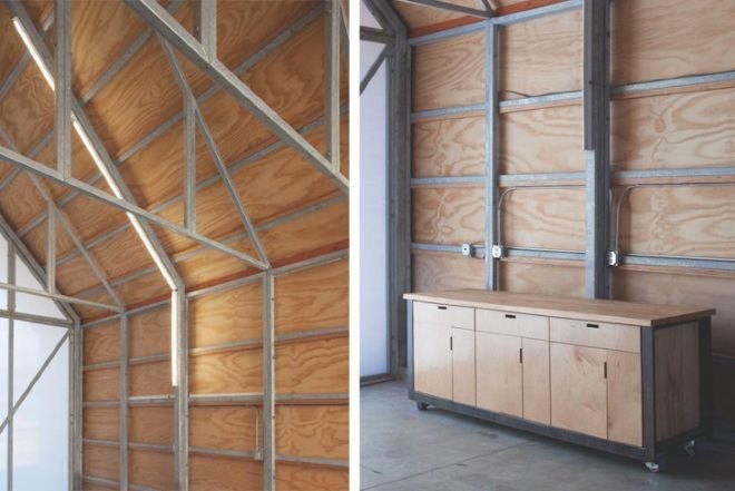 Huff Projects, the shed, White Oak, Elegant Shelter, Prefab, Prefab Housing, Daylighting