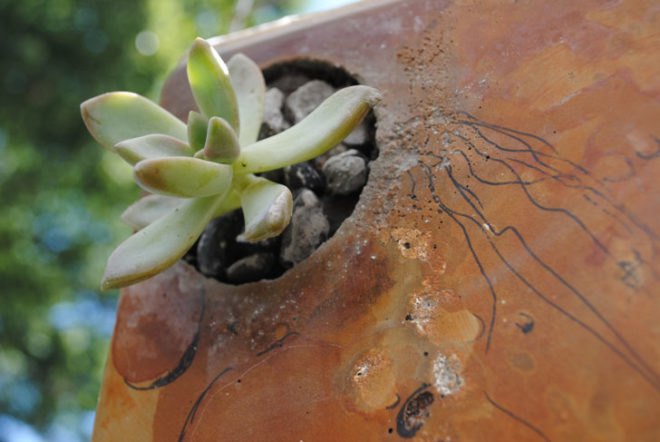 MDC Interiors, Indoor Concrete Wall Planter, Michael Carpenter, Atlanta, Georgia, Succulents, planter