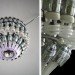 Itektur, The Glow Chandelier, LED, ultraviolet LED, DMY Berlin 2012, German design, old energy-efficient lamps, energy efficiency, Recycled Materials, Green Lighting