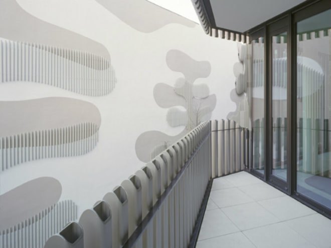 JOH3, J. Mayer H., berlin, residential building, green roof, louvered facade, sun shading,