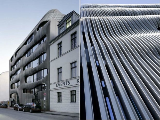 JOH3, J. Mayer H., berlin, residential building, green roof, louvered facade, sun shading,