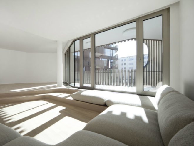 JOH3, J. Mayer H., berlin, residential building, green roof, louvered facade, sun shading,