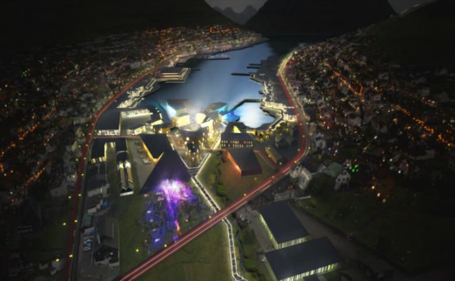 Klaksvik City Centre, Henning Larsen, sustainable city development, urban planning, green design