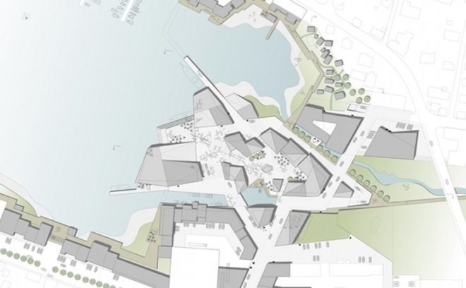 Klaksvik City Centre, Henning Larsen, sustainable city development, urban planning, green design
