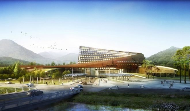 Haeahn Architecture, Korea Hydro Nuclear Power Company, nuclear power, architecture, green roof, solar energy, sustainable development, green design, sustainable design, eco-design, Gyeongju, daylighting, solar-orientation