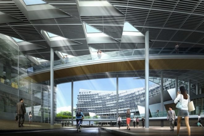 Haeahn Architecture, Korea Hydro Nuclear Power Company, nuclear power, architecture, green roof, solar energy, sustainable development, green design, sustainable design, eco-design, Gyeongju, daylighting, solar-orientation