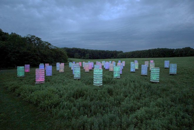 green design, eco design, sustainable design, LED light, Bruce Munro, Light installations, Philadelphia, Longwood Gardens