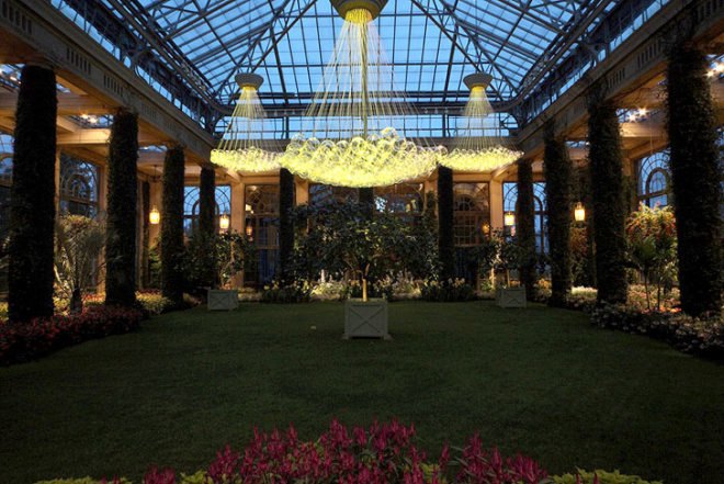 green design, eco design, sustainable design, LED light, Bruce Munro, Light installations, Philadelphia, Longwood Gardens