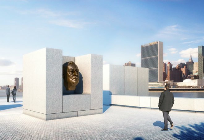 Louis Kahn, FDR, Franklin D Roosevelt, Roosevelt, Four Freedoms Park, NYC