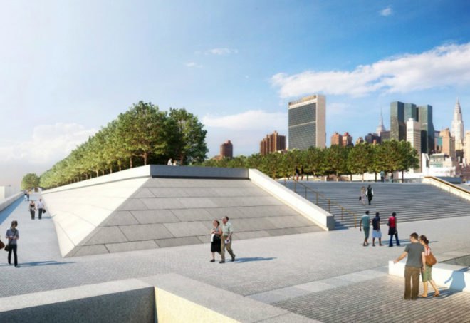 Louis Kahn, FDR, Franklin D Roosevelt, Roosevelt, Four Freedoms Park, NYC