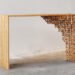 Mischer'traxler, Gradient Mashrabiya, oak, table, wooden table, Mashrabiyas, traditional crafts, Middle East, green furniture, Green Materials