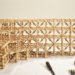 Mischer'traxler, Gradient Mashrabiya, oak, table, wooden table, Mashrabiyas, traditional crafts, Middle East, green furniture, Green Materials