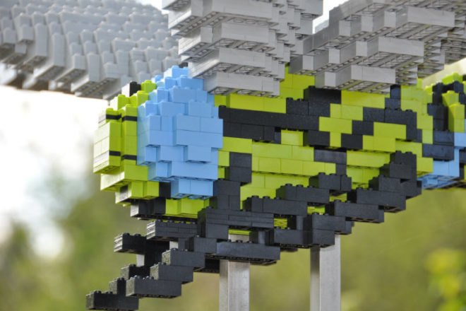 Nature Connects, Lego Sculptures, Sean Kenney, reiman gardens, iowa, legos, ames, eco art