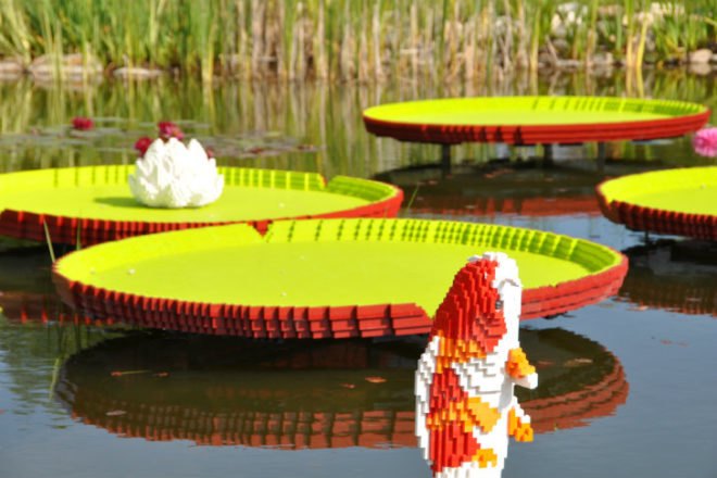 Nature Connects, Lego Sculptures, Sean Kenney, reiman gardens, iowa, legos, ames, eco art
