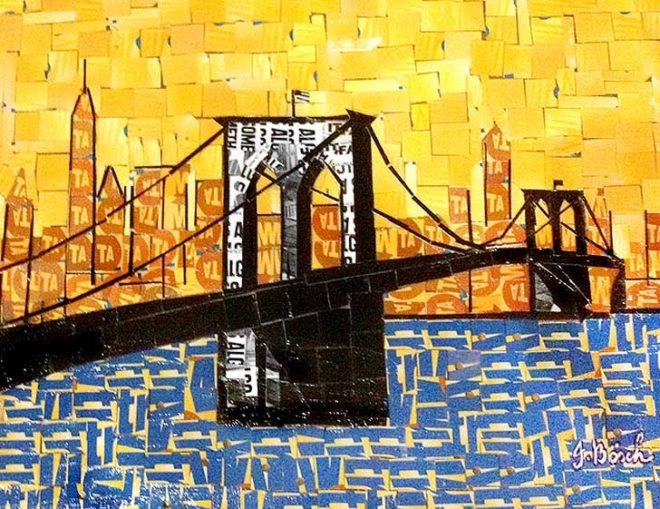 green design, eco design, sustainable design, Indiewalls, Nina Boesch, recycled MetroCards, recycle art, Metrocard Art, MTA