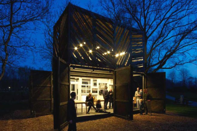 Noorderparkbar, Bureau SLA, overtreders w, amsterdam, second hand materials, reclaimed materials, recycled materials, coffee bar, coffee shack