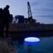 Urbanbotics, ORBs, Copenhagen Harbour, urban lighting, urban lights, lights, green lights, Danish Urbanbotics, urban ORBs