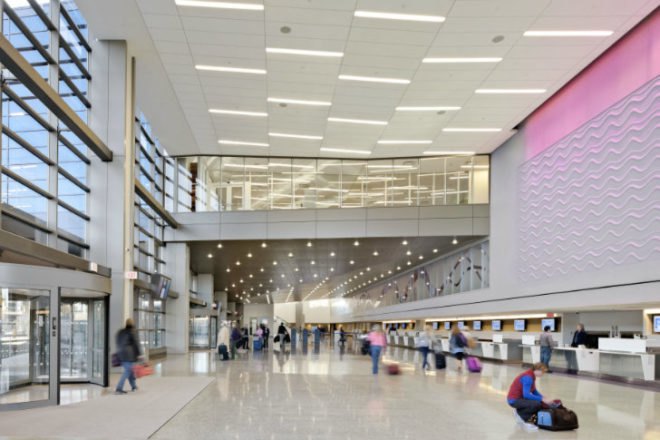 Portland Jetport, Gensler, leed gold airport, eco airport, green airport, portland international jetport, maine