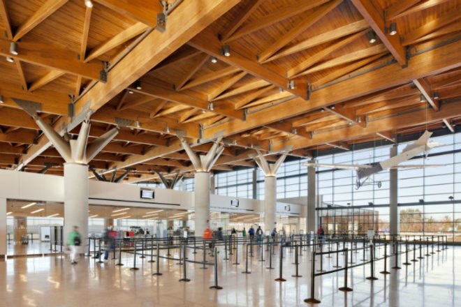 Portland Jetport, Gensler, leed gold airport, eco airport, green airport, portland international jetport, maine