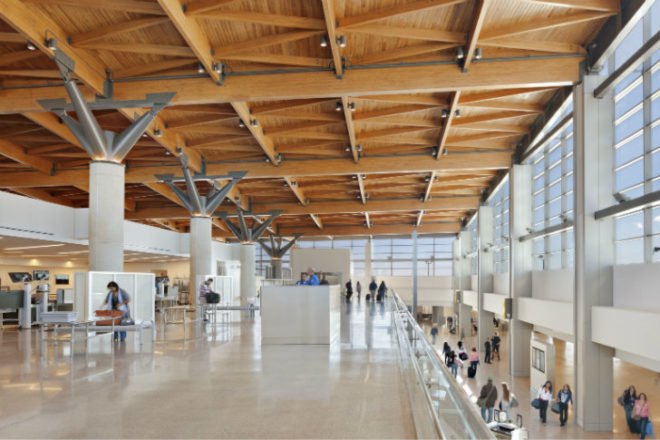 Portland Jetport, Gensler, leed gold airport, eco airport, green airport, portland international jetport, maine