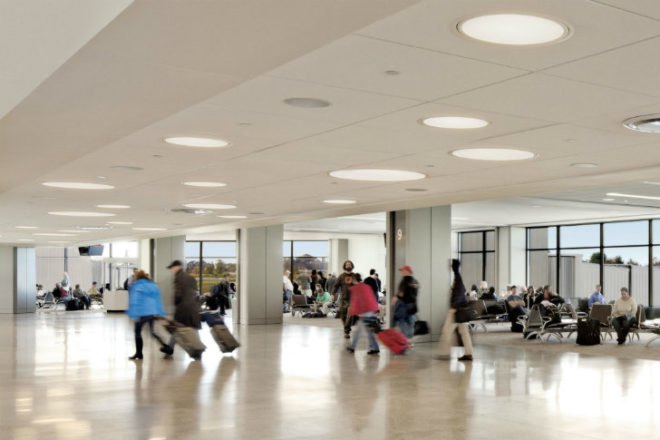 Portland Jetport, Gensler, leed gold airport, eco airport, green airport, portland international jetport, maine