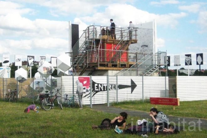 The World is Not Fair, Berlin, Tempelhof Airport, Experimental Architecture, Raumlabor Berlin, HAU theatre, re-appropriation, experimental, temporary architecture, Architecture, Art, Recycled Materials, Green Events