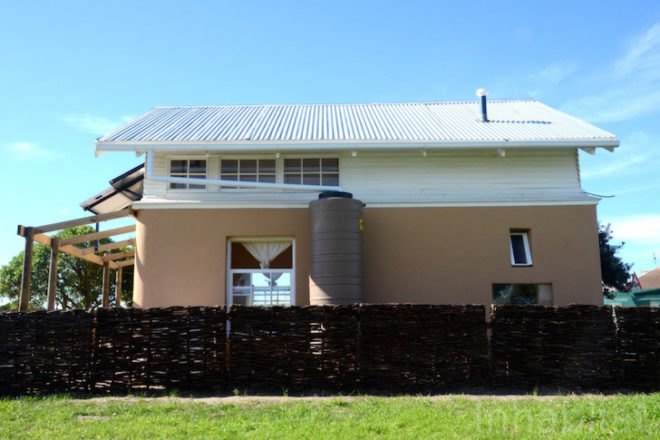 SEED, post-carbon homestead, Cape Town, South Africa, RDP Housing, solar-energy, clean tech, recycled materials, tires, shipping pallets, Rocklands Primary School, passive design, solar-cooker, photovoltaic panels, green design, sustainable design, eco-design, post-carbon design
