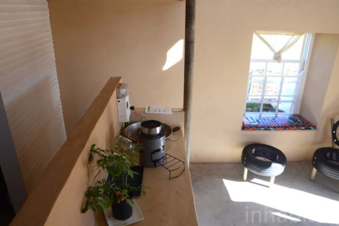 SEED, post-carbon homestead, Cape Town, South Africa, RDP Housing, solar-energy, clean tech, recycled materials, tires, shipping pallets, Rocklands Primary School, passive design, solar-cooker, photovoltaic panels, green design, sustainable design, eco-design, post-carbon design