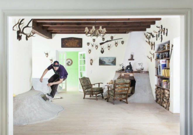 Skate Villa, Phillip Schuster, indoor skatepark, green renovation, red bull, skate house, skatevilla