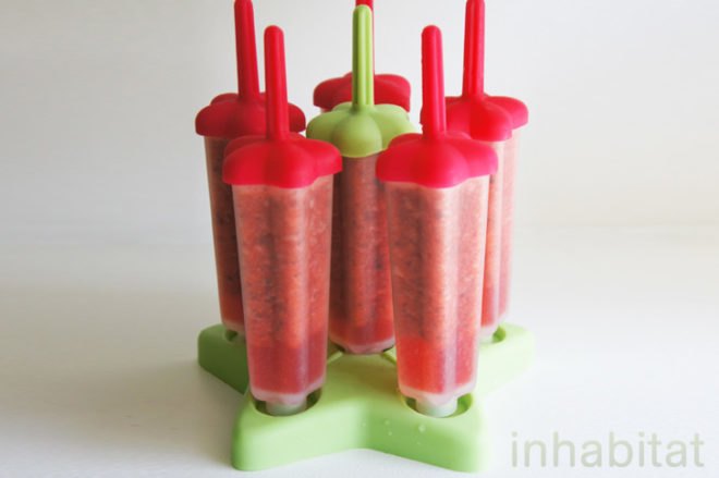 Tovolo Molds, Strawberry Popsicles, Strawberry Popsicle recipe, make your own popsicles, homemade popsicle recipes