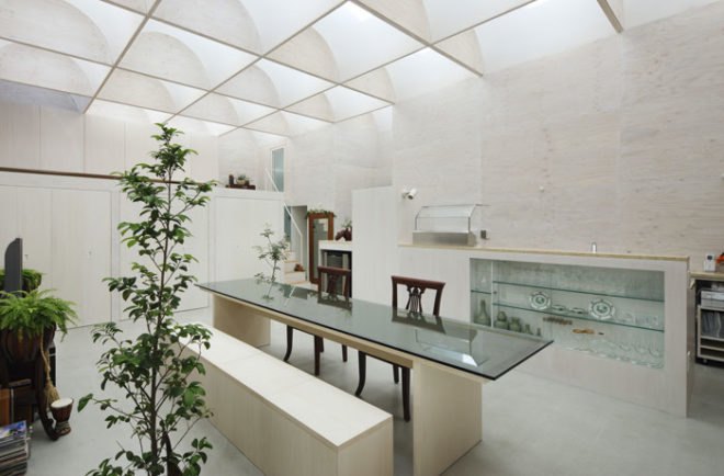 green Interiors, Architecture, Renewable Energy, energy efficiency, Takeshi Hosaka, Daylight House, natural light, recyclable acrylic skylights,